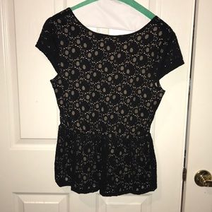 Black lace shirt